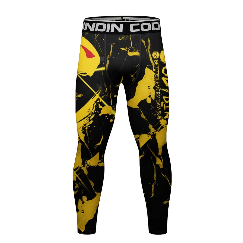 Men'S Jiu Jitsu BJJ Rash Guard T-Shirt Pant Rashguard MMA Compression Shirt for Sportsuit Training Boxing Jerseys No-Gi Shorts